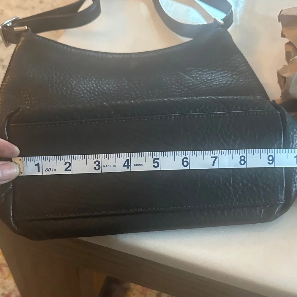 Vintage Coach Hudson Black Pebbled Leather Shoulder Bag - Picture 5 of 6